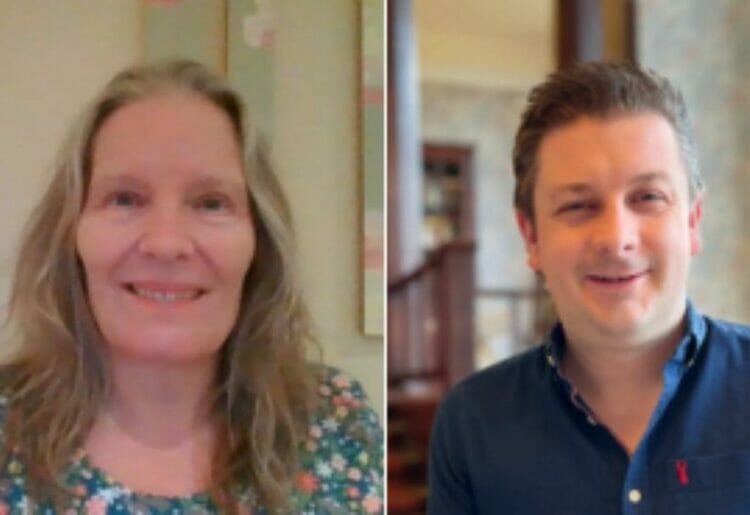 Prof Cindy Becker (left) and Prof Allan Laville received National Teaching Fellowships by Advance HE. Picture: University of Reading