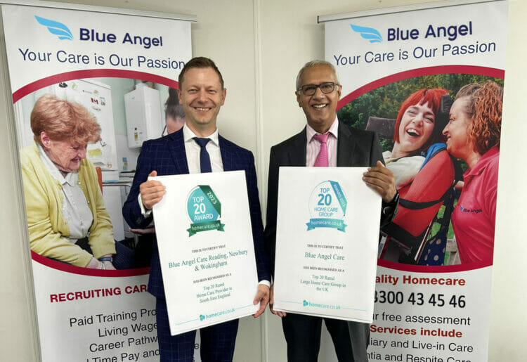 Blue Angel Care founders Zul Mamon and Dariusz Motyka.