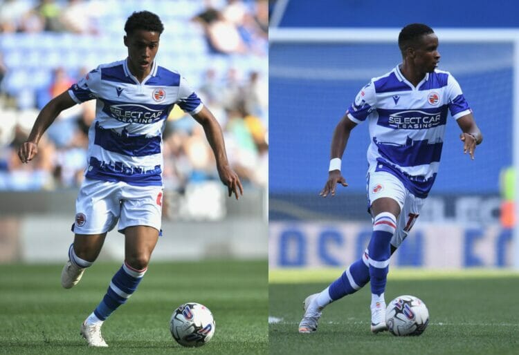 Ben Elliott (left) and Paul Mukairu (right) made their Reading debuts in Saturday's victory over Stevenage. Picture: Luke Adams