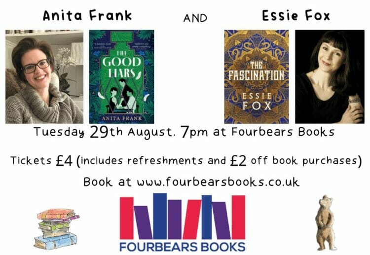 Fourbears Books will welcome Antia Frank and Essie Fox on Tuesday, August 29