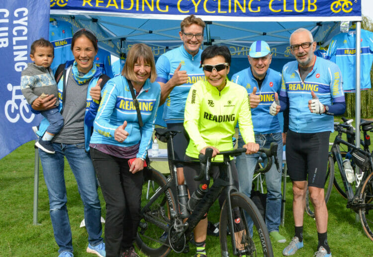 Reading Cycling Club were on hand to let people know about their team. Picture: Steve Smyth
