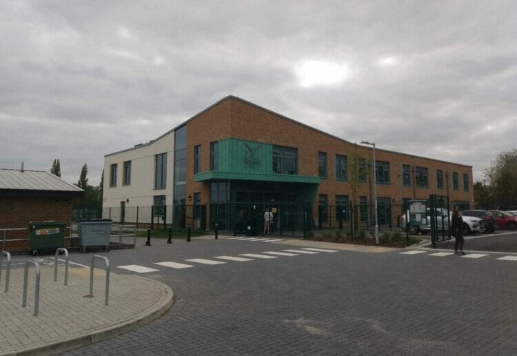 The Heights Primary School which has been built on Mapledurham Playing Fields and was opened in September 2021 - the school had been operating from temporary facilities until that point. Picture: Local Democracy Reporting Service