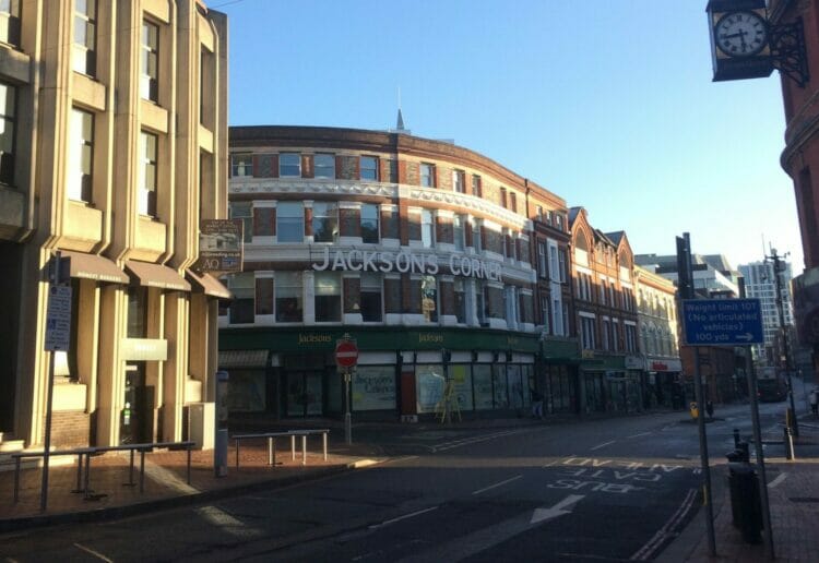Jacksons Corner in central Reading. Pic: James Aldridge/LDRS.