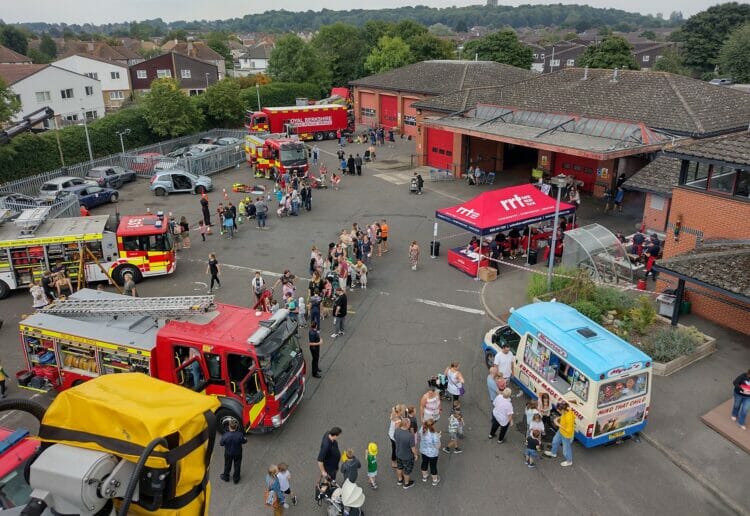 Organisers of Whitley Wood Fire Station's open day were pleased to see such a healthy turn-out in their first running of the event since Covid. Picture: Royal Berkshire Fire and Rescue Service