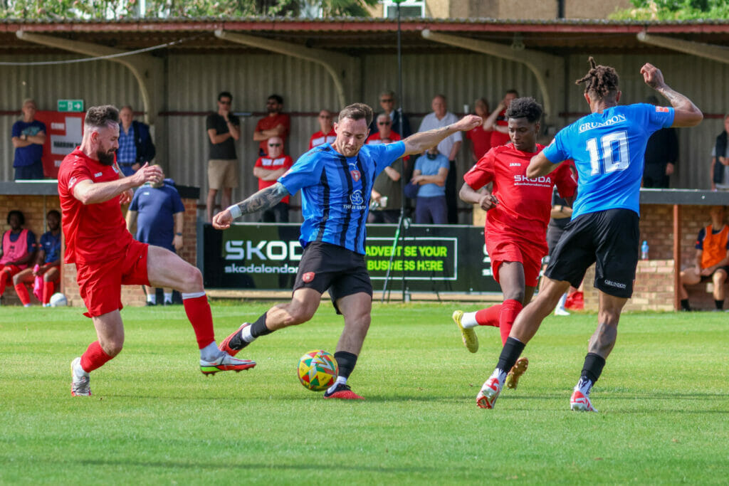 Harrow Borough v Bracknell Town - FA Cup first qualifying round Pictures: John Leakey