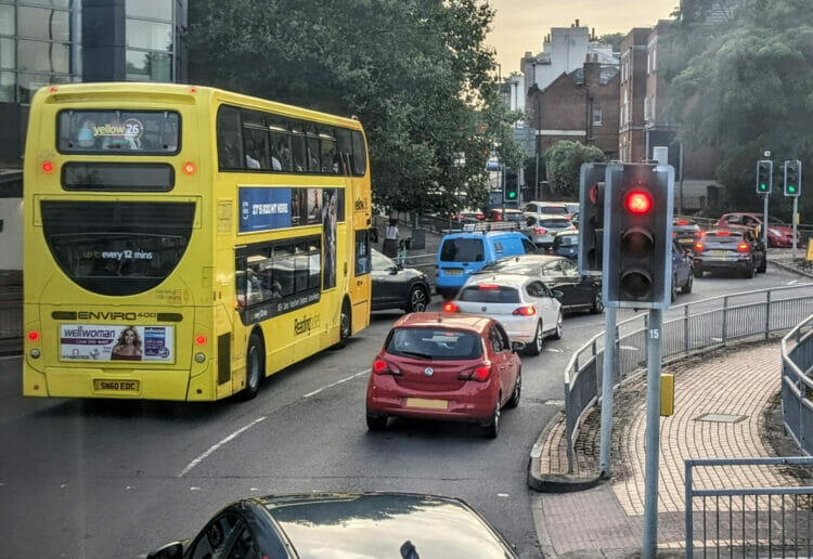 Reading's roads have been snarled up as a result of roadworks on the Oxford Road and A4 Bath Road Picture: Jake Clothier