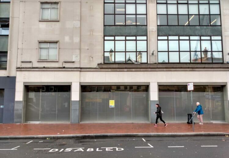 The former Co-op department store now serves as offices for Primark. The ground floor was due to become a Reading Borough Council-backed cycle hub but the plan has changed Picture: Local democracy reporting service