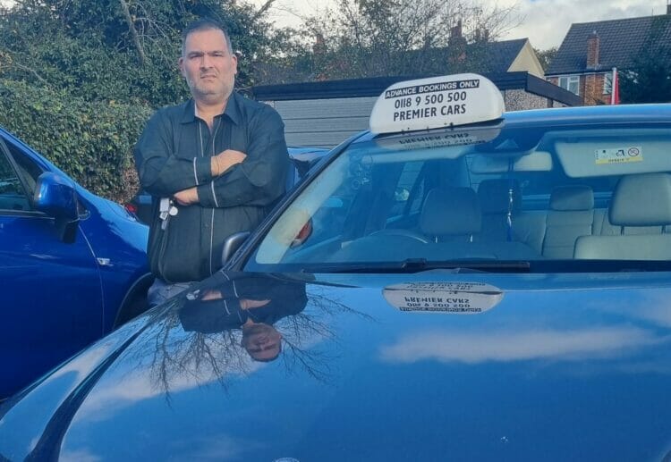 Kamran Saddiq, who presented a petition to allow private taxis to use the eastbound Kings Road bus lane in Reading Picture: Kamran Saddiq