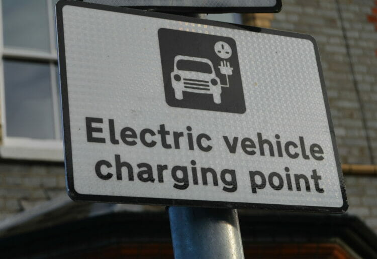 Electric vehicle charging points in Newtown, east Reading Picture: Phil Creighton