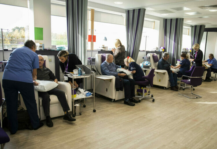 Visitors receive their PSA test for prostate cancer at the Rutherford Cancer Centre for the biggest PSA test for prostate cancer in 2019 Picture: Steve Smyth