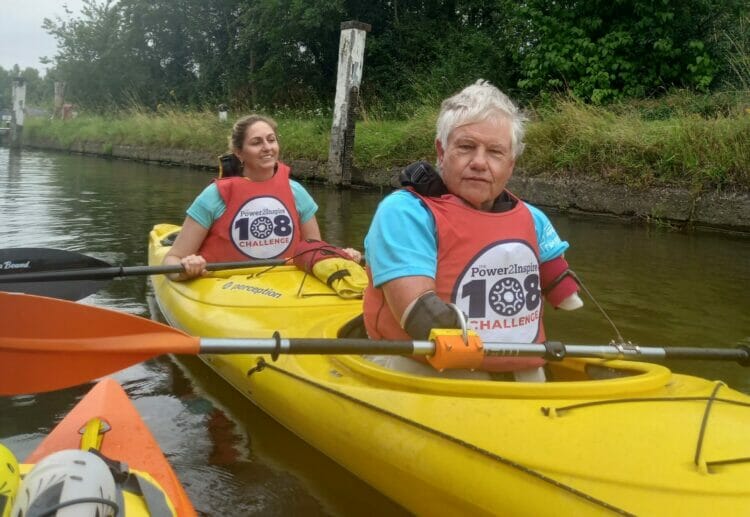 John Willis from Power2Inspire during his paddle along the River Thames