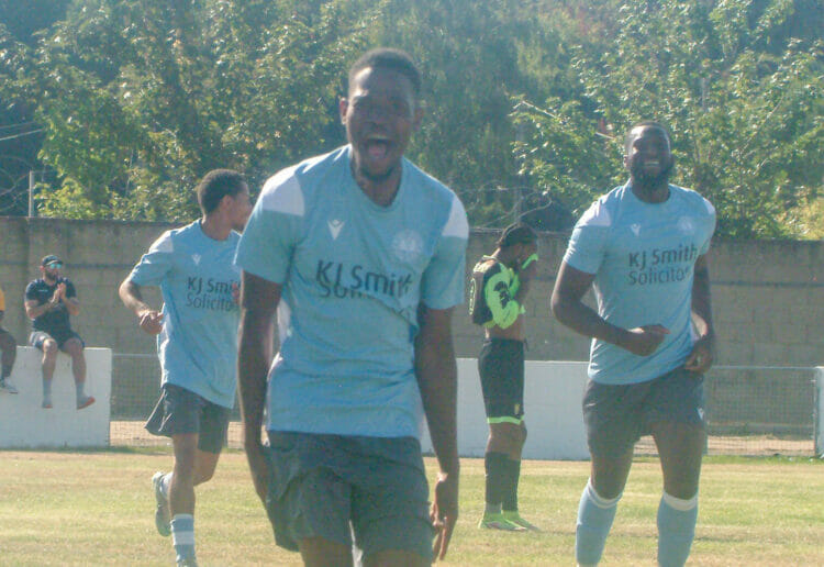 Woodley United FC - Sid Gbla Picture: Peter Toft