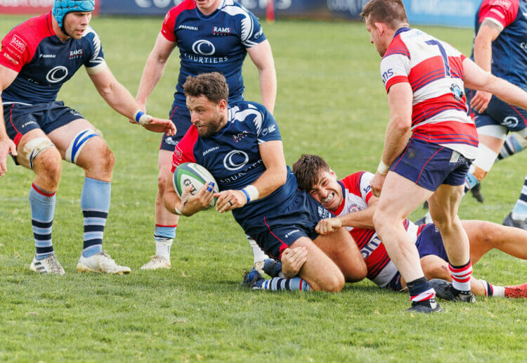 Jak Rossiter is tackled