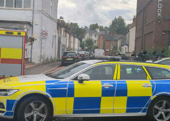 Multiple emergency services attending road incident on Kings Road