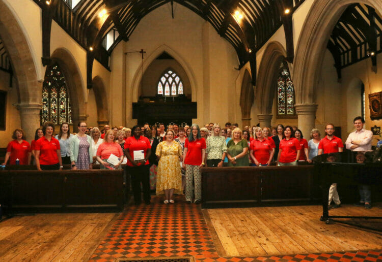 Reading Phoenix Choir at Reading Minster rehearsing for their two Little Masses come and sing event Picture: Dijana Capan/ DVision Images