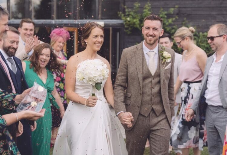 Darcie and Phil taking in the adulation. Picture: Phil West