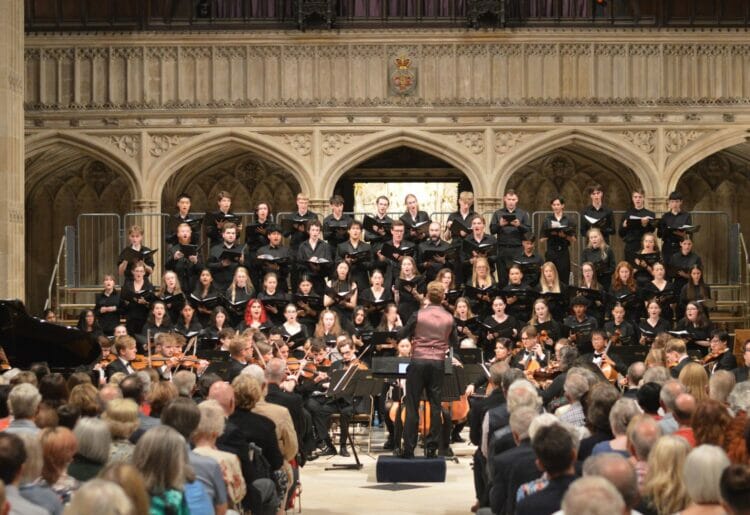 Members of the Berkshire Youth String Ensemble and Berkshire Youth Choir took part in the opening concert of this year?s Windsor Festival, held last month in Windsor Castle