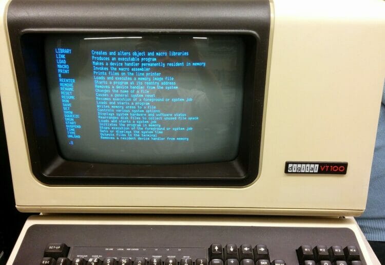 The RT-11 interactive help screen displayed on a Digital Equipment Corporation (DEC)'s VT100 display terminal Picture: Autopilot/Wikimedia