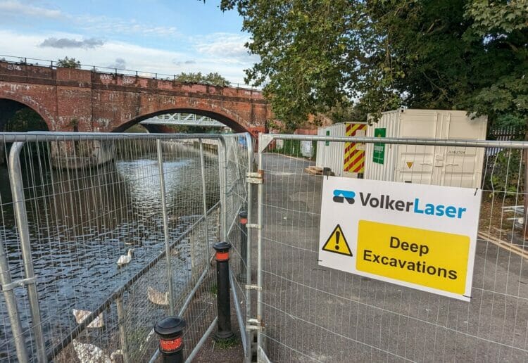 The towpath on Kennetside has been closed for three months to allow for essential repairs to take place Picture: Jake Clothier