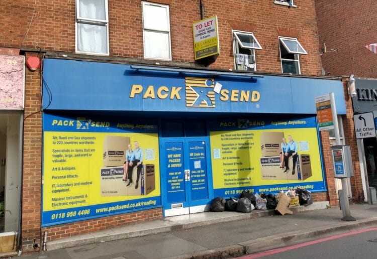 A unit on Kings Road - that used to host the Pack & Send business, which has since moved - could become a store selling food and drink Picture: Local Democracy Reporting Service