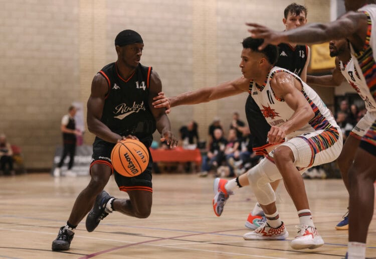 Zack Powell of Reading Rockets. Reading Rockets VS Bradford Dragons in NBL action.