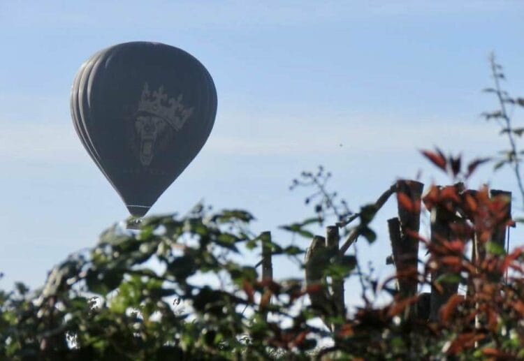 The hot air balloon is owned by Crazy Bear Hotel, Beaconsfield, who offer private flights over Buckinghamshire and Oxfordshire. Picture: David Turner
