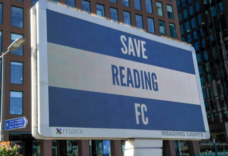 MARCH ON: Reading FC fans will gather at Blue Collar Corner ahead of Saturday's match against Portsmouth before marching to the Select Car Leasing Stadium. Picture: Steve Smyth
