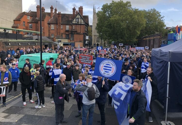 Reading FC protest march