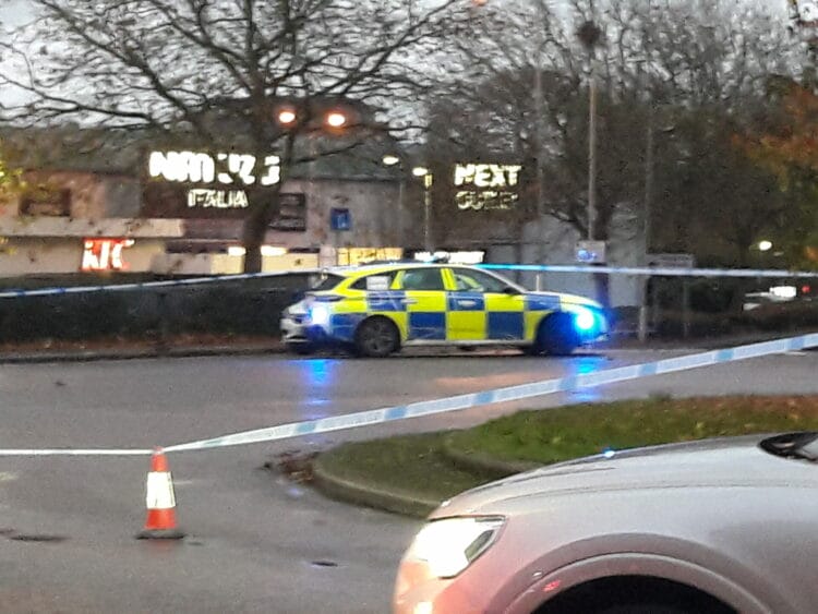 Police have closed Forbury Road in Reading Picture: Reading Today