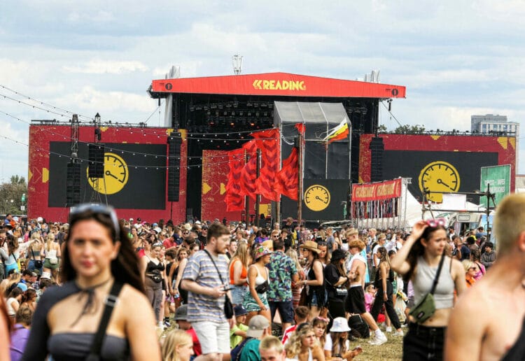 Blink-182 are set to be joined by Lana Del Rey and Liam Gallagher when they return to festival next summer. Picture: Dijana Capan/DVision Images