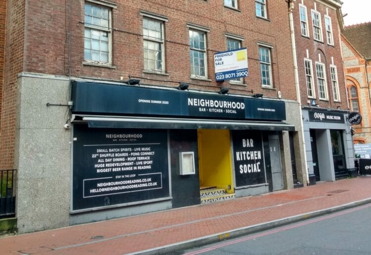 The closed Neighbourhood bar & kitchen, formerly Matchbox, which is set to be taken over by Spirit Bar at 5-6 Friar Street. Picture: Local Democracy Reporting Service