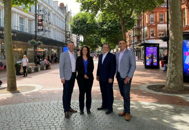 From left:L Andy Briggs, GM Oracle Shopping Centre, Nigel Horton-Baker ? Executive Director REDA and Andrew Whiteaker, Partner Boyes Turner