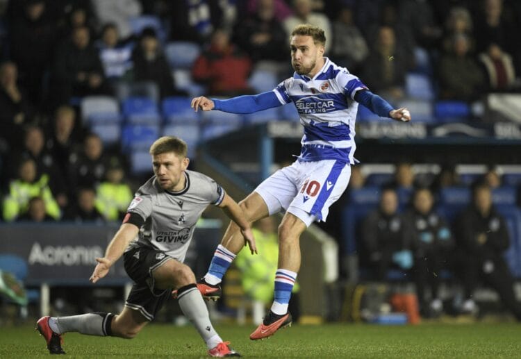 Sam Smith grabbed his first goal since returning to Reading. Picture: Luke Adams