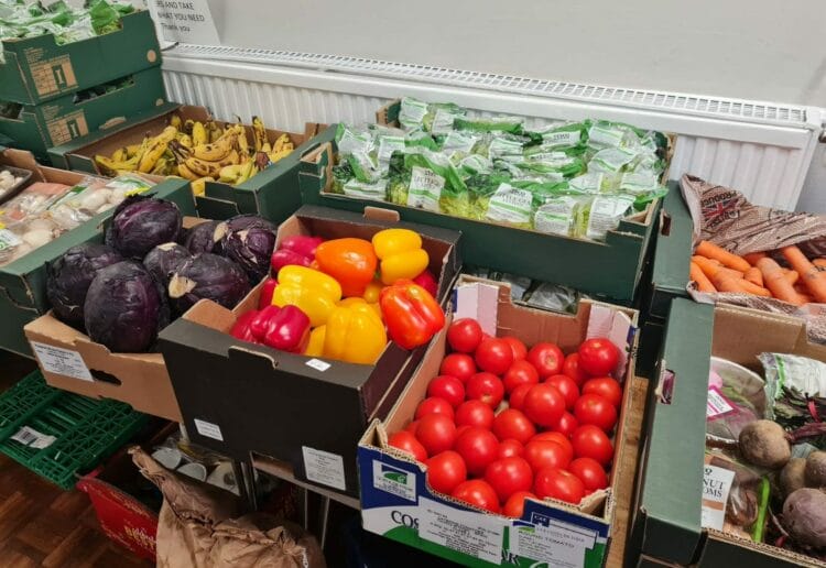 Whitley Community Development Associations food surplus project helped 1,840 people this year, double the number from the same month in 2021. Picture courtesy of Select Car Leasing