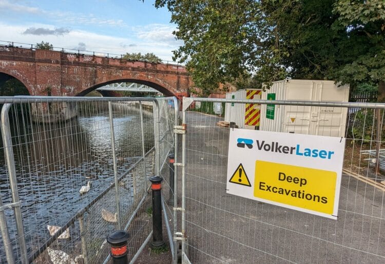 The towpath on Kennetside has been closed for three months to allow for essential repairs to take place Picture: Jake Clothier