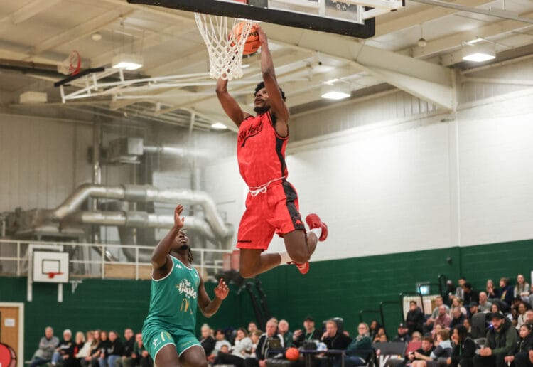 Elijah Maynard of Reading Rockets. Nottingham Hoods VS Reading Rockets in NBL action!