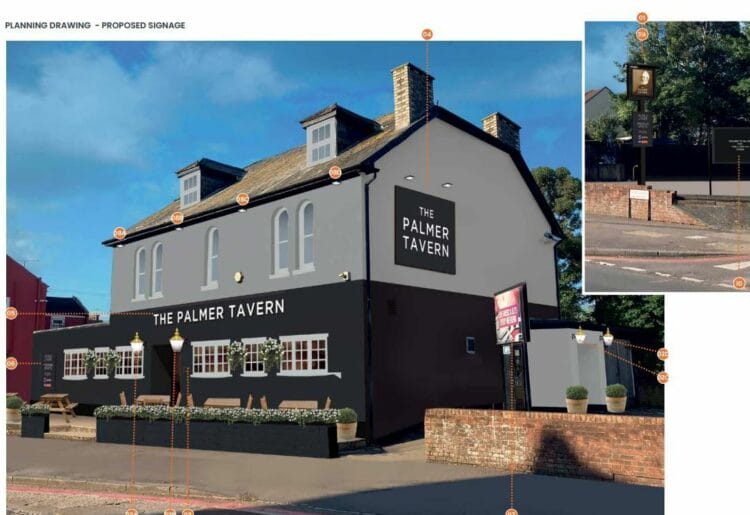 The Palmer Tavern is to be given new signs Picture: Ashleigh Signs