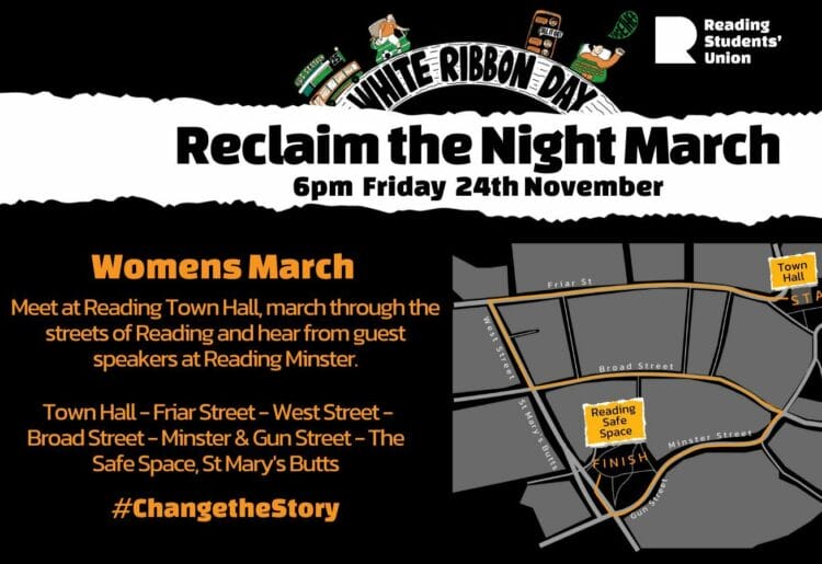 Reclaim The Night is returning to Reading on Friday