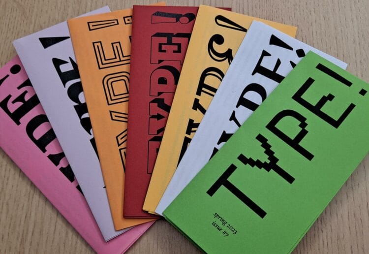 TYPE! is a magazine that can be printed on an A4 printer and folded to create an on-the-go magazine Picture: TYPE!