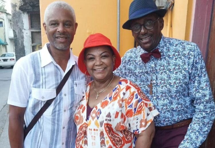 Glenn Dennis, the Deputy Mayor of Reading with Betty Lewis and historian Clement Armstrong in Barbados. Credit: Glenndennisrdg Instagram.