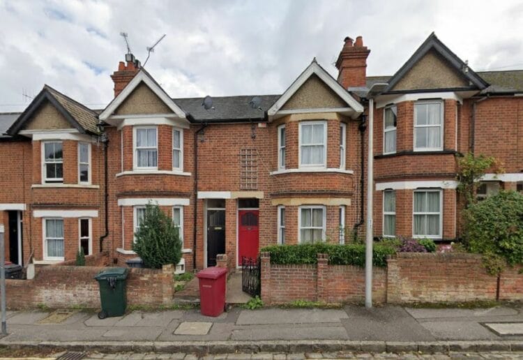 The terraced home in Argyle Street that is hoped to be converted into an HMO if Reading Borough Council approve Picture: Google Maps