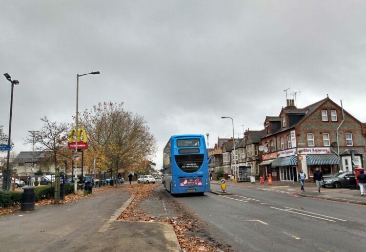 Oxford Road in Reading close to Reading West station Picture: Local democracy reporting service