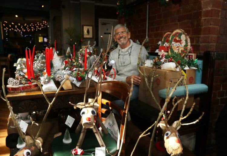 Garry at the Hope and Bear Christmas market Picture: Dijana Capan/DVision Images