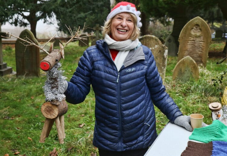 Shirl with the last Reindeer - sold like hot cakes.Caversham Court Gardens Econet Christmas tree sale on Saturday, December 2 Picture: Dijana Capan/DVision Images