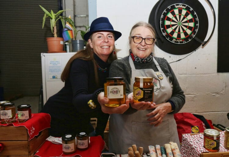 Sweet treats courtesy of the bees at Double Barrelled's Indie Christmas Market. Picture: Dijana Capan/DVision Images