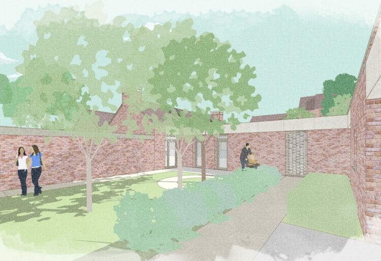 An artist's impression of how the site on Amethyst Lane will look. Picture: Reading Borough Council