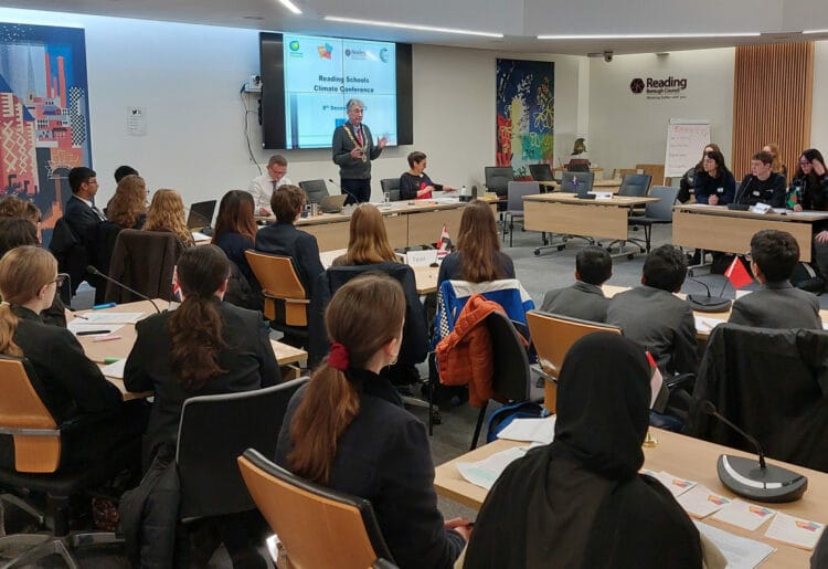 Mayor of Reading Cllr Tony Page opens the School Climate Conference