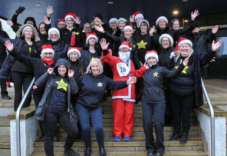 Reading Rotary Club's annual Santa Run returned to the Whiteknights campus for its tenth year. Picture: Steve Smyth