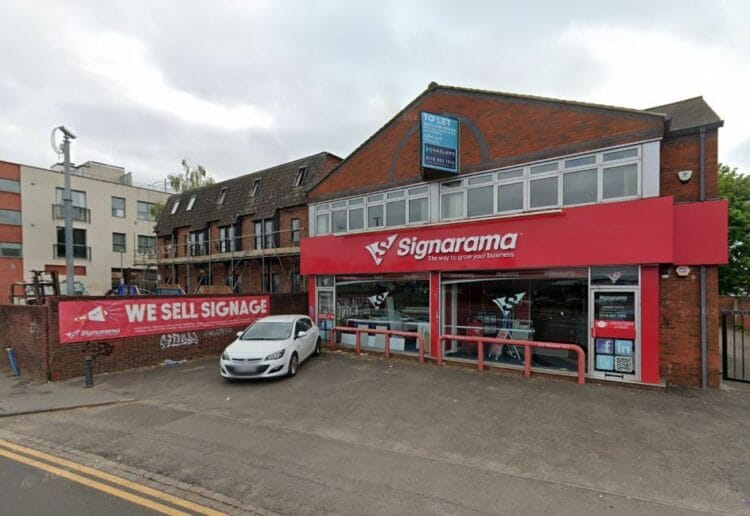 The now empty Signarama store on Basingstoke Road, Reading Picture: google maps/Local democracy reporting service