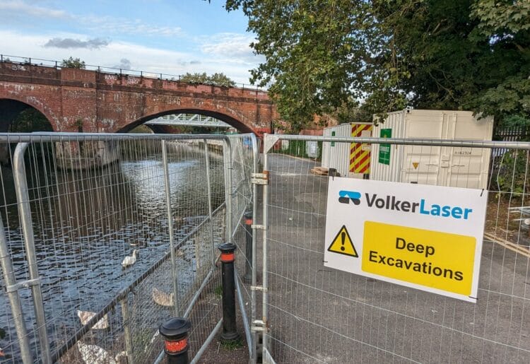 The towpath on Kennetside has been closed for three months to allow for essential repairs to take place Picture: Jake Clothier